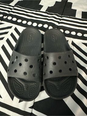 CROCS Kids Black Slide Sandals